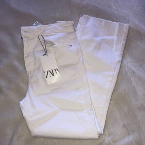 Zara White Flare Jeans